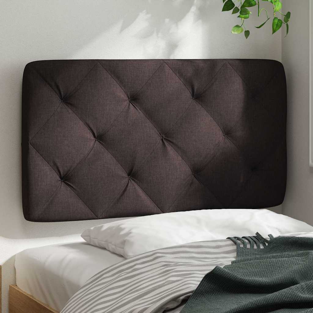 vidaXL Poduszka na wezgłowie, ciemnobrązowa, 90 cm, tkanina