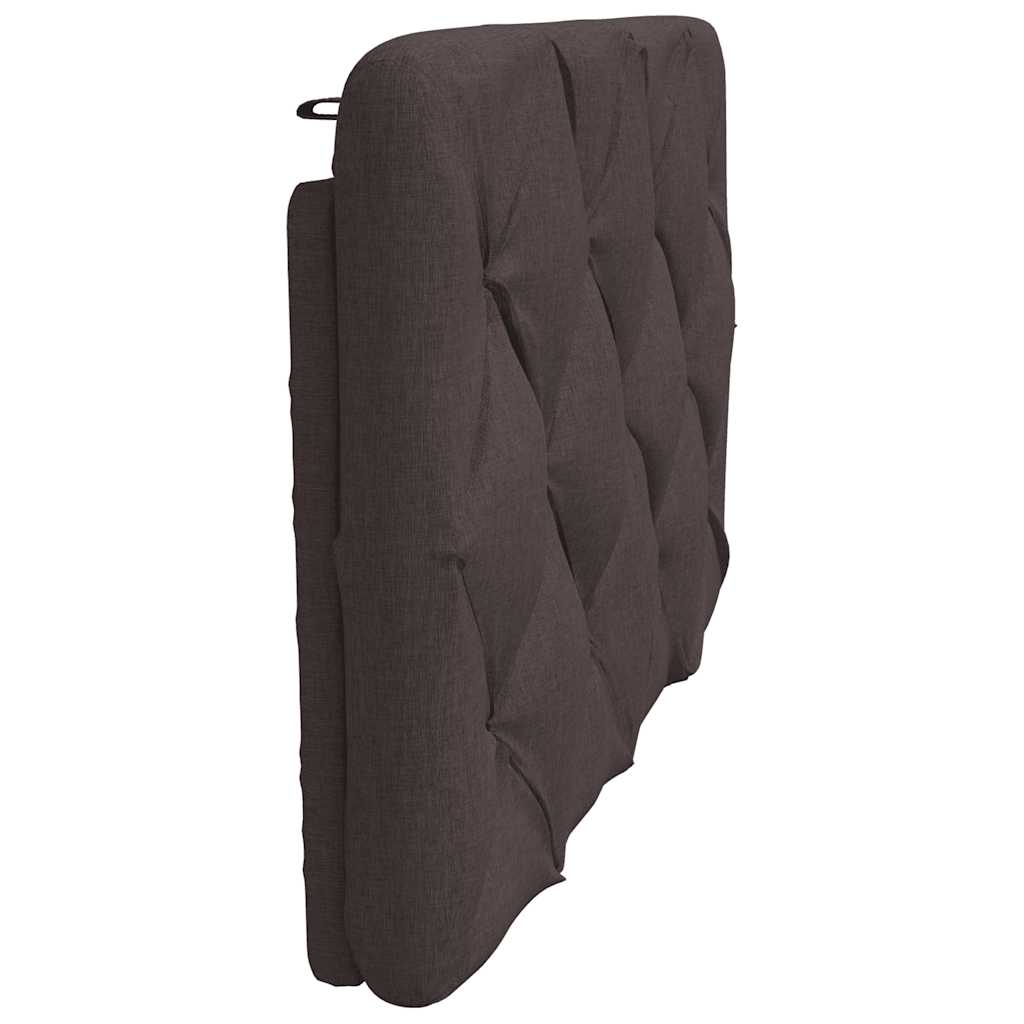 vidaXL Poduszka na wezgłowie, ciemnobrązowa, 90 cm, tkanina