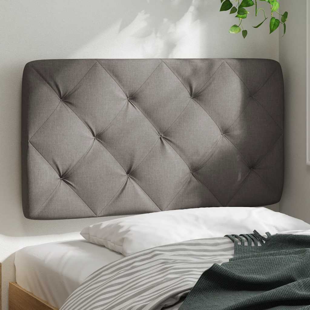vidaXL Poduszka na wezgłowie, kolor taupe, 90 cm, tkanina
