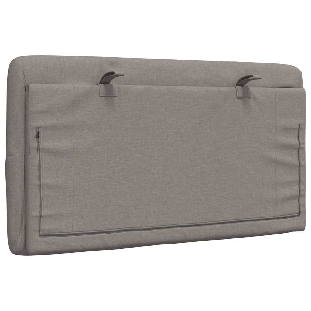 vidaXL Poduszka na wezgłowie, kolor taupe, 90 cm, tkanina