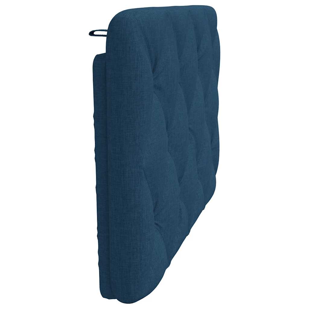 vidaXL Poduszka na wezgłowie, niebieska, 90 cm, tkanina