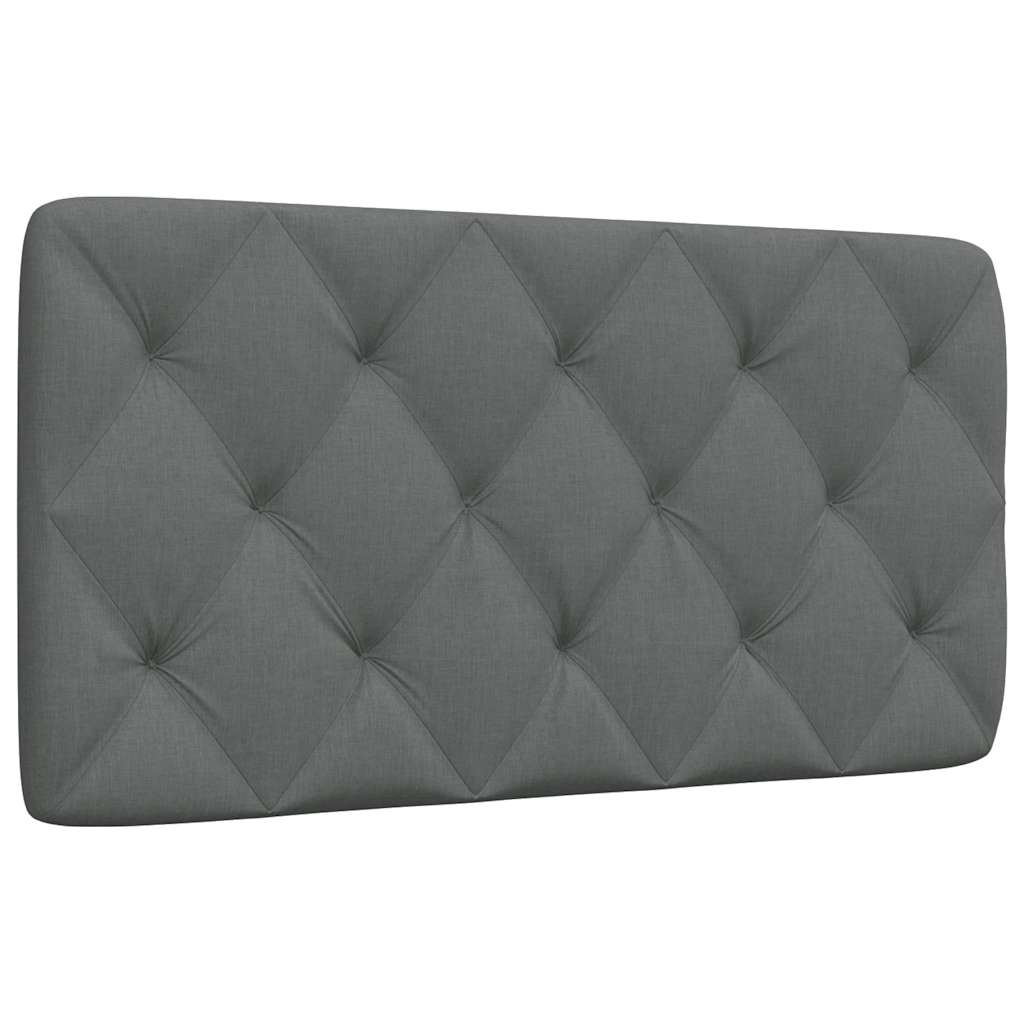 vidaXL Poduszka na wezgłowie, ciemnoszara, 100 cm, tkanina