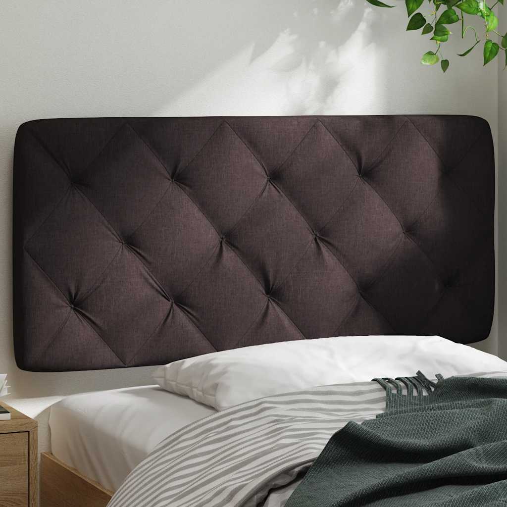 vidaXL Poduszka na wezgłowie, ciemnobrązowa, 100 cm, tkanina