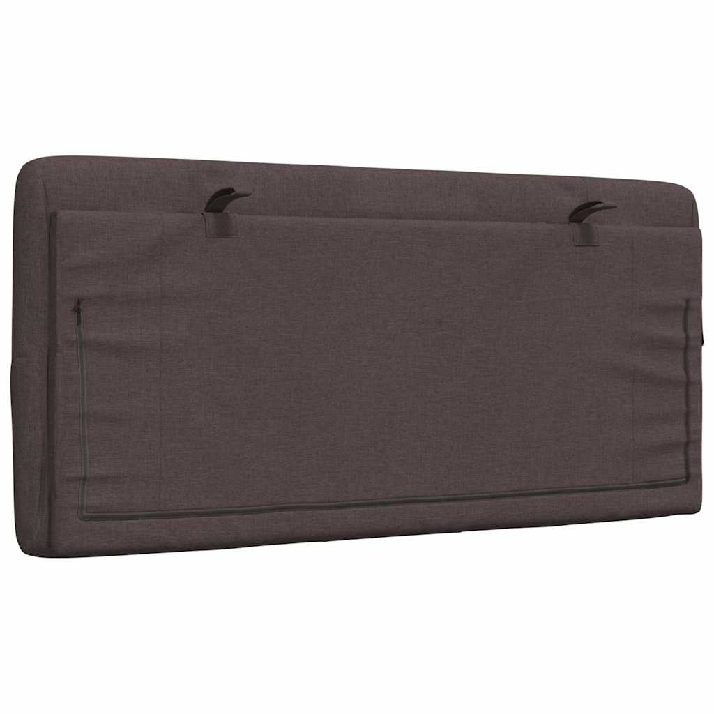 vidaXL Poduszka na wezgłowie, ciemnobrązowa, 100 cm, tkanina