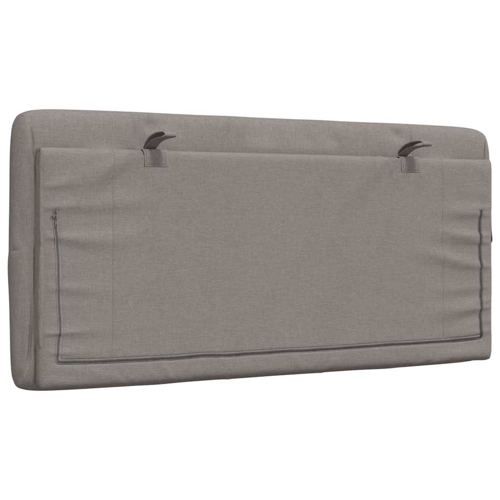 vidaXL Poduszka na wezgłowie, kolor taupe, 100 cm, tkanina