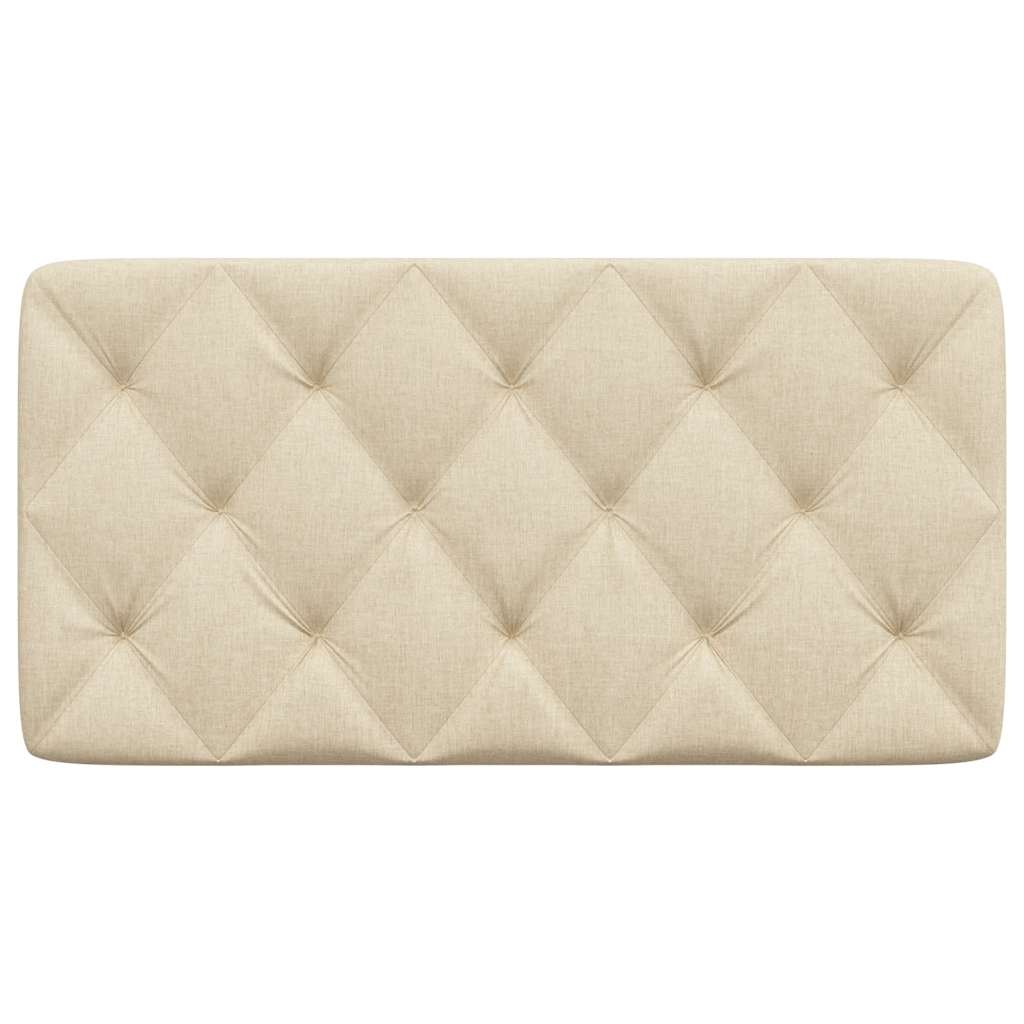 vidaXL Poduszka na wezgłowie, kremowa, 100 cm, tkanina