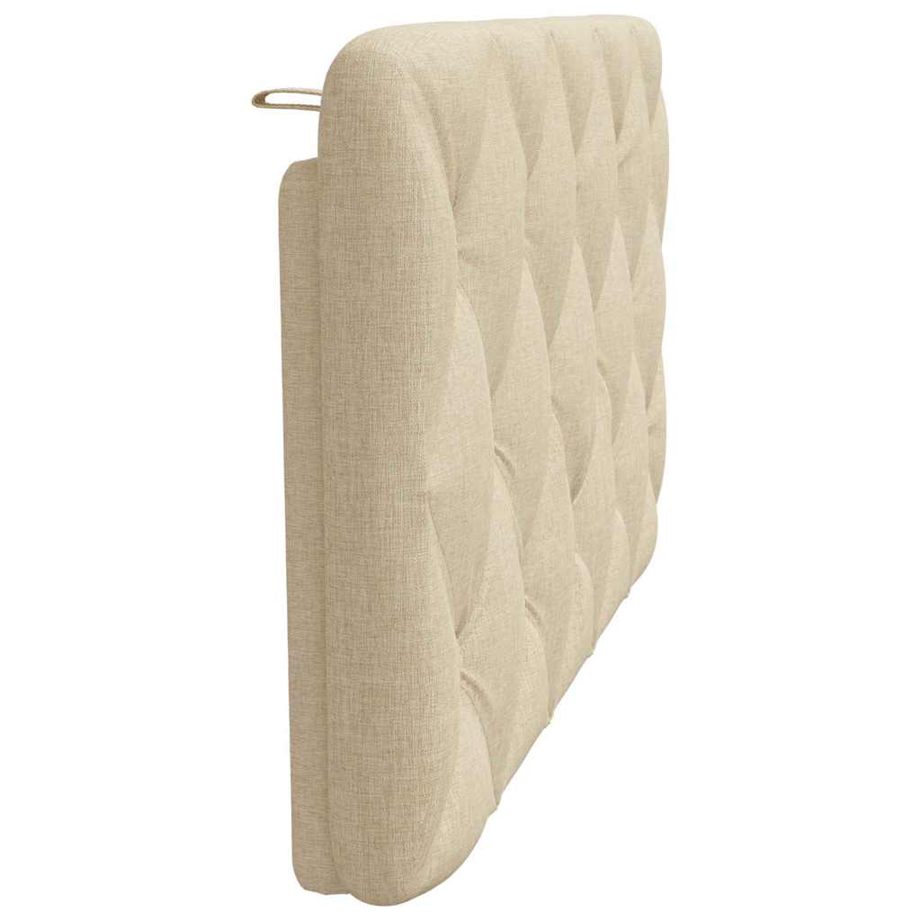 vidaXL Poduszka na wezgłowie, kremowa, 100 cm, tkanina
