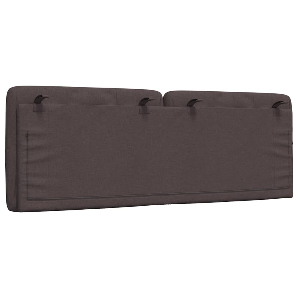 vidaXL Poduszka na wezgłowie, ciemnobrązowa, 120 cm, tkanina