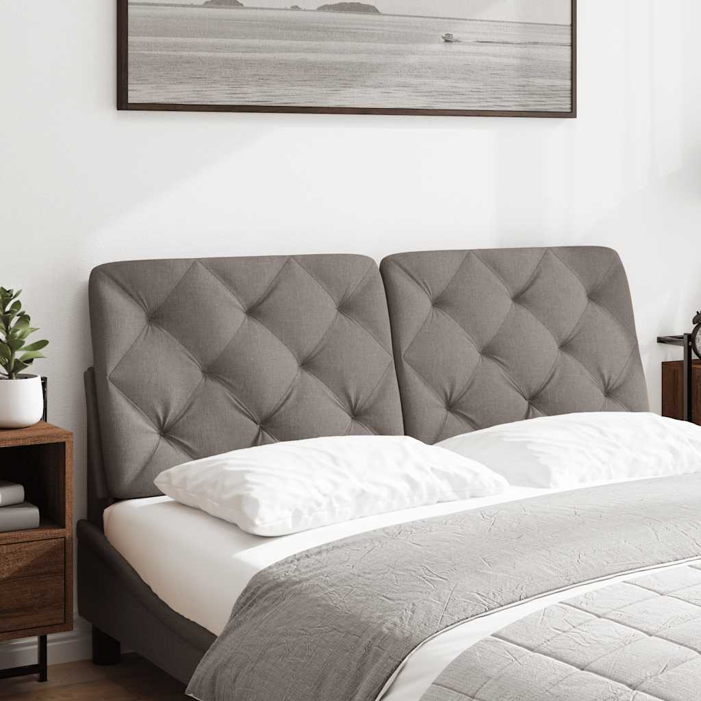 vidaXL Poduszka na wezgłowie, kolor taupe, 120 cm, tkanina