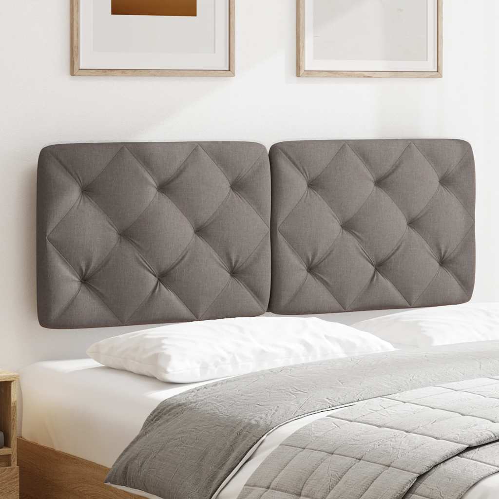 vidaXL Poduszka na wezgłowie, kolor taupe, 120 cm, tkanina