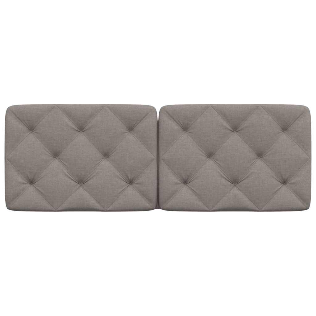 vidaXL Poduszka na wezgłowie, kolor taupe, 120 cm, tkanina