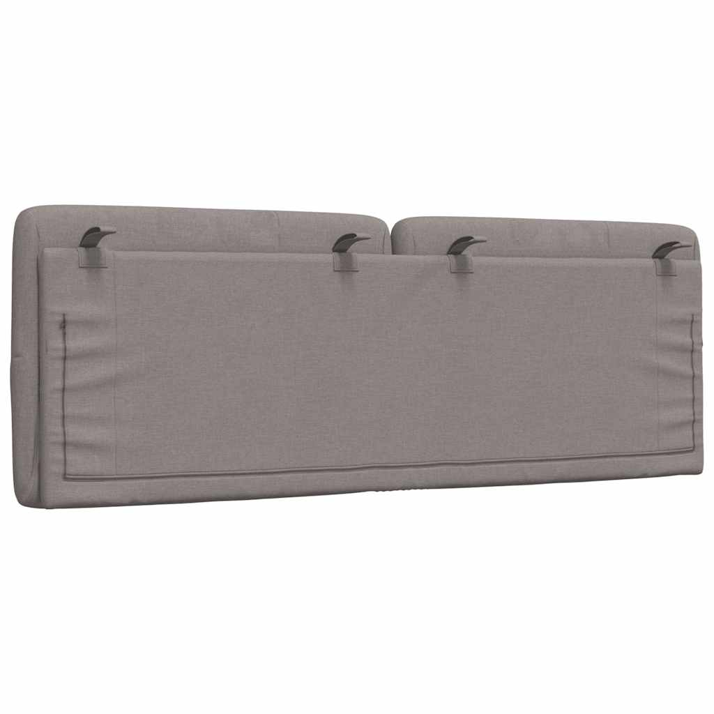 vidaXL Poduszka na wezgłowie, kolor taupe, 120 cm, tkanina