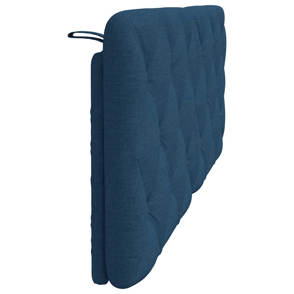 vidaXL Poduszka na wezgłowie, niebieska, 120 cm, tkanina