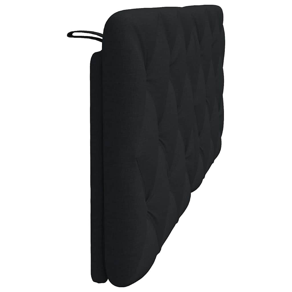 vidaXL Poduszka na wezgłowie, czarna, 140 cm, tkanina