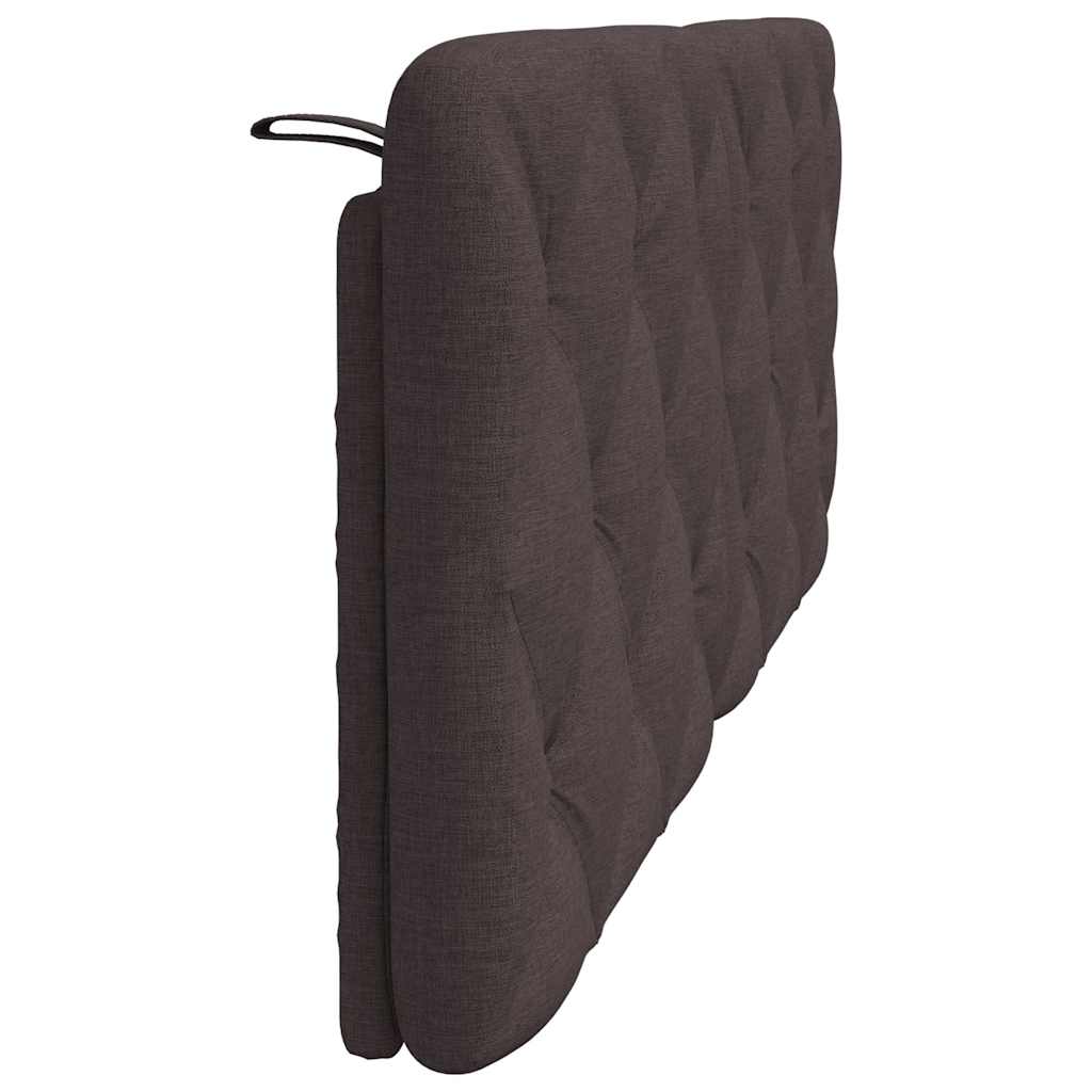 vidaXL Poduszka na wezgłowie, ciemnobrązowa, 140 cm, tkanina