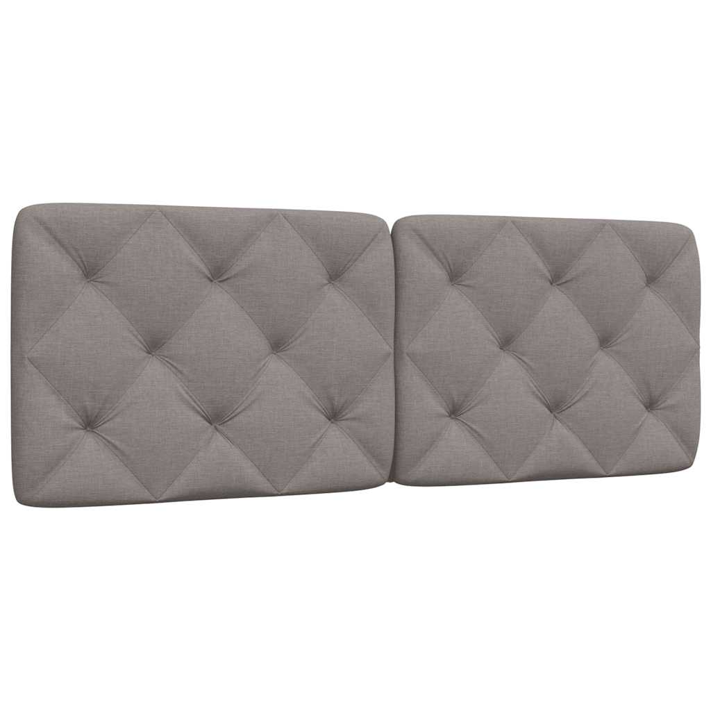 vidaXL Poduszka na wezgłowie, kolor taupe, 140 cm, tkanina