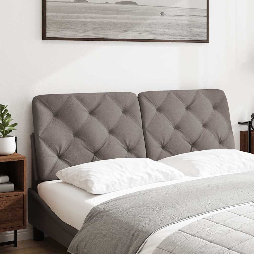 vidaXL Poduszka na wezgłowie, kolor taupe, 140 cm, tkanina