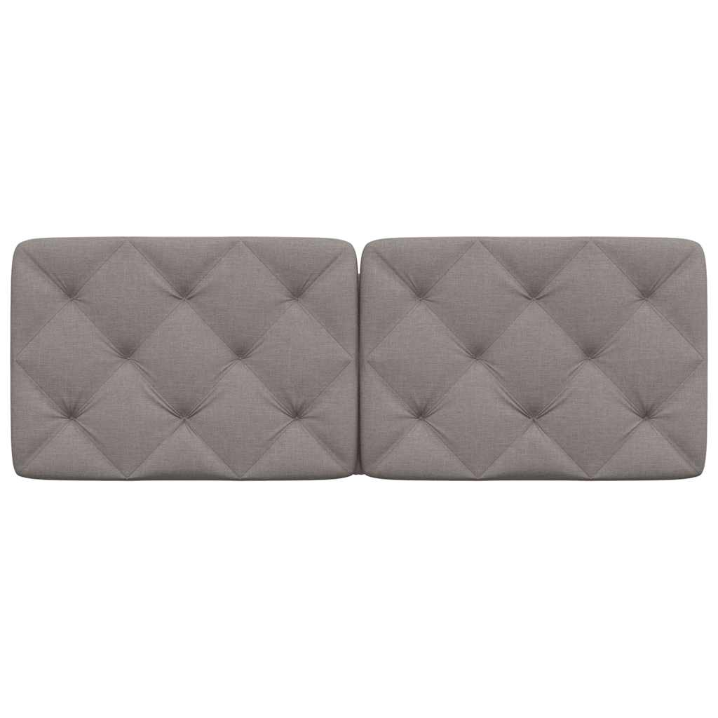 vidaXL Poduszka na wezgłowie, kolor taupe, 140 cm, tkanina