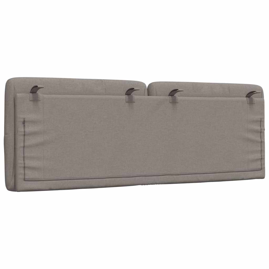 vidaXL Poduszka na wezgłowie, kolor taupe, 140 cm, tkanina