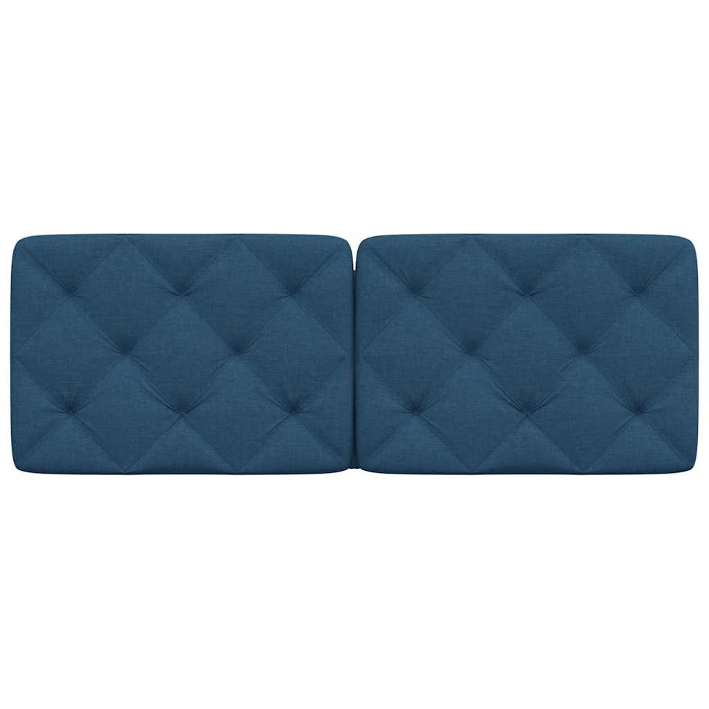 vidaXL Poduszka na wezgłowie, niebieska, 140 cm, tkanina