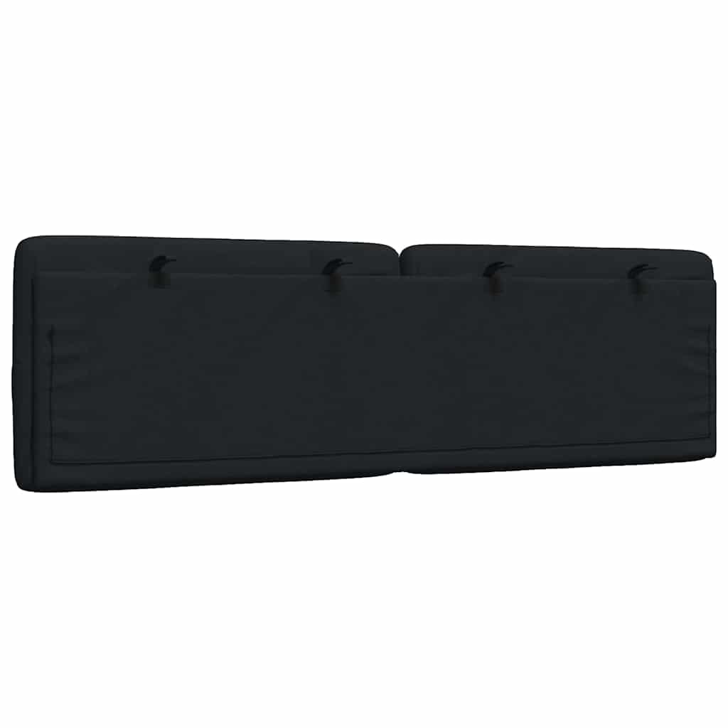 vidaXL Poduszka na wezgłowie, czarna, 160 cm, tkanina