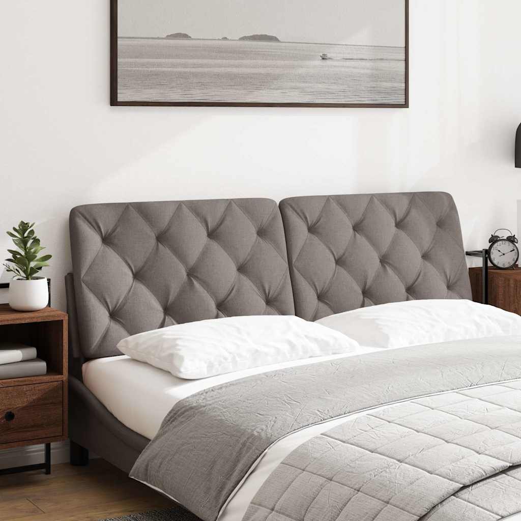 vidaXL Poduszka na wezgłowie, kolor taupe, 160 cm, tkanina