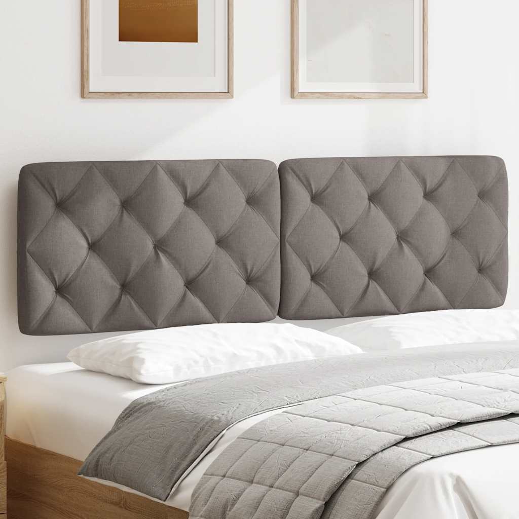 vidaXL Poduszka na wezgłowie, kolor taupe, 160 cm, tkanina