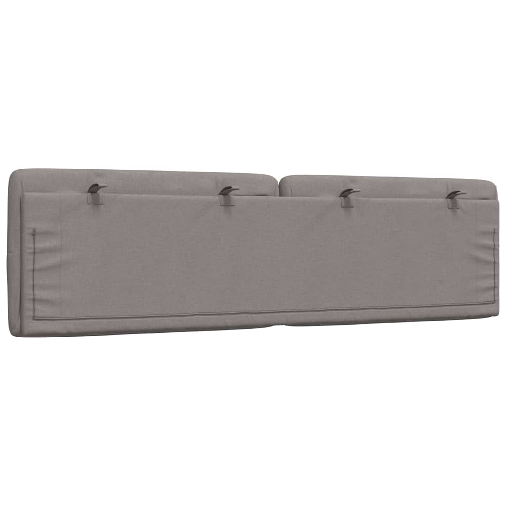 vidaXL Poduszka na wezgłowie, kolor taupe, 180 cm, tkanina