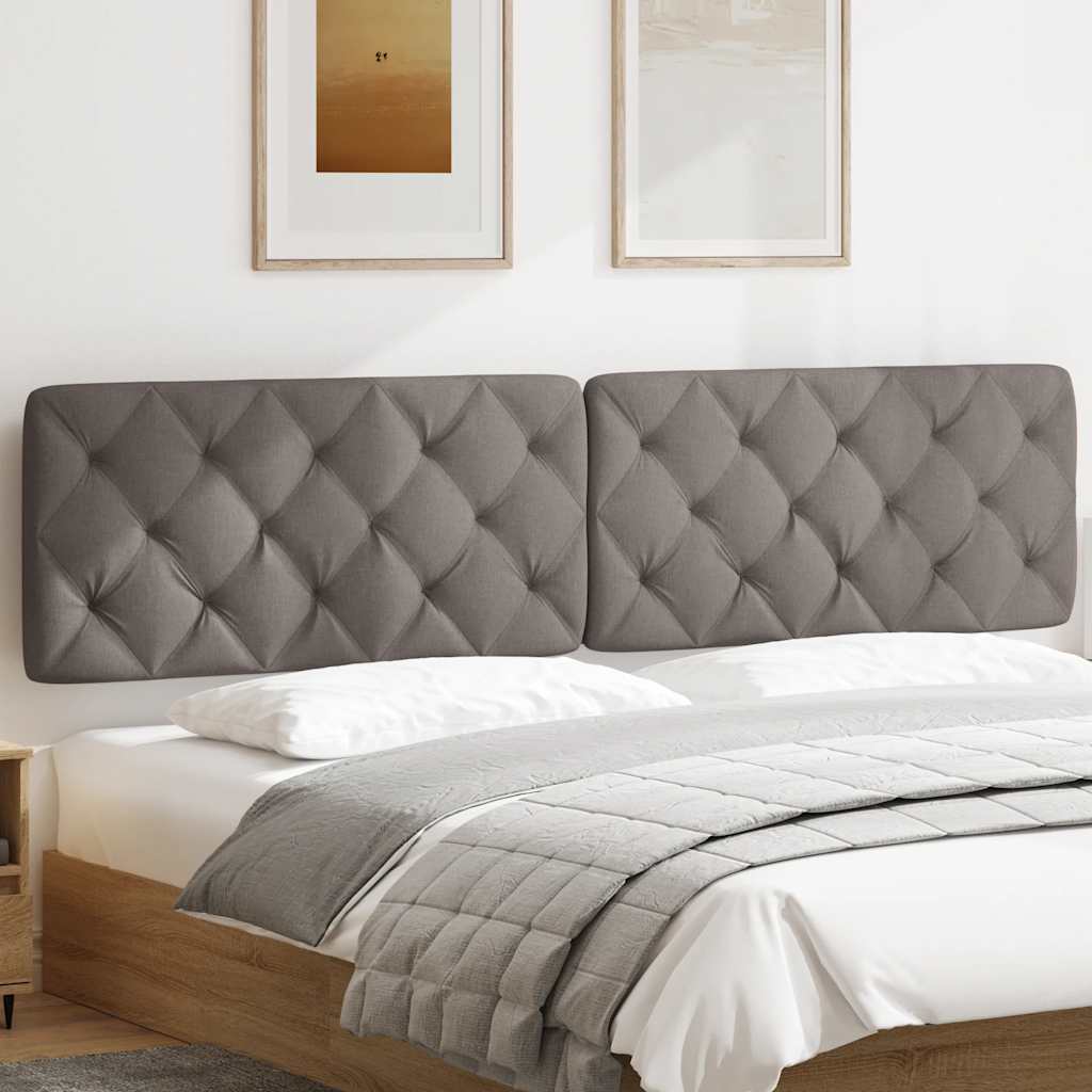 vidaXL Poduszka na wezgłowie, kolor taupe, 200 cm, tkanina