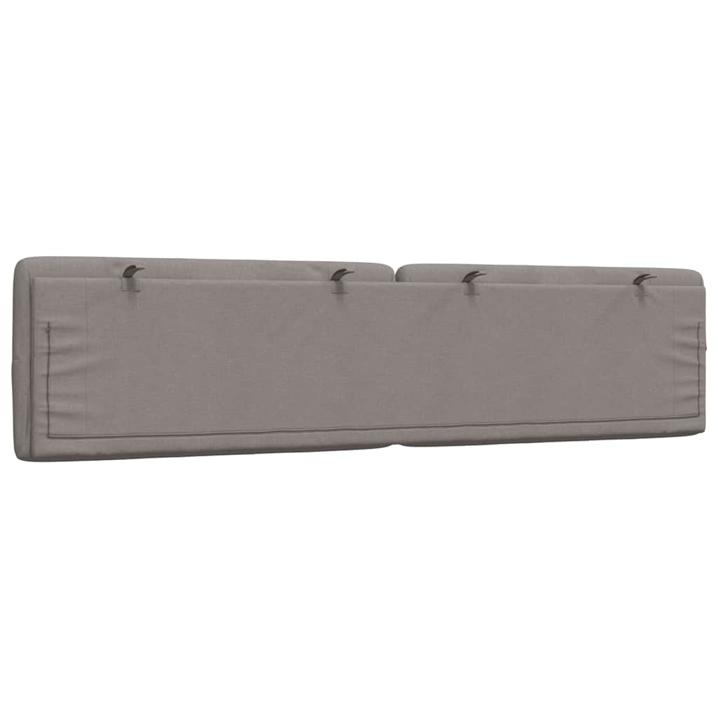 vidaXL Poduszka na wezgłowie, kolor taupe, 200 cm, tkanina