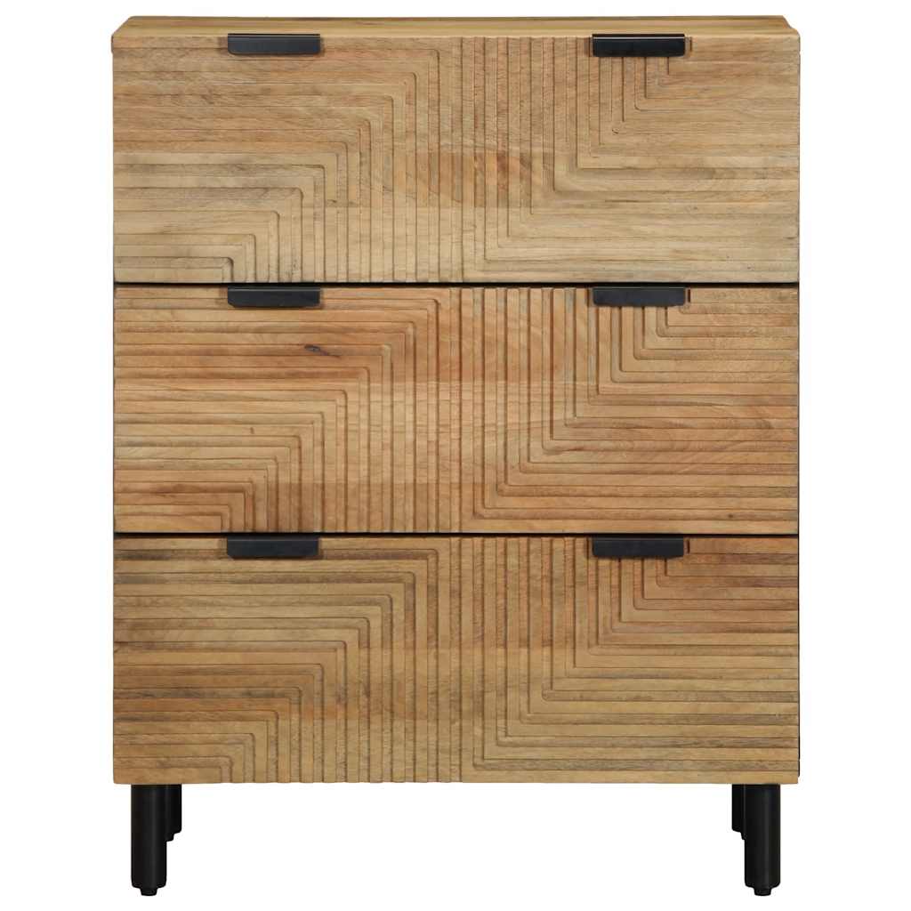 vidaXL Komody 2 szt. Brązowe 60x33x75 cm Drewno lite Mango