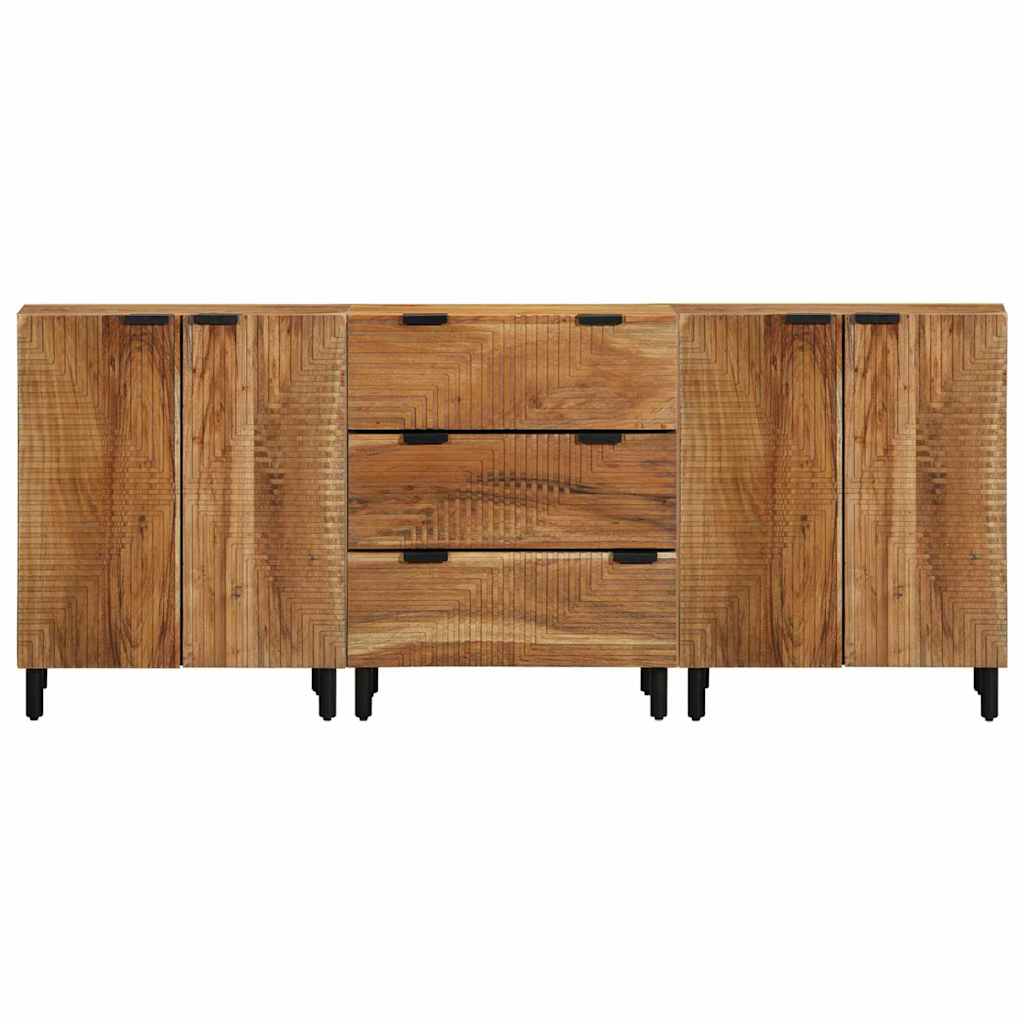 vidaXL Zestaw Komód 3 szt. 180 x 33 x 75 cm Lite Drewno Akacji