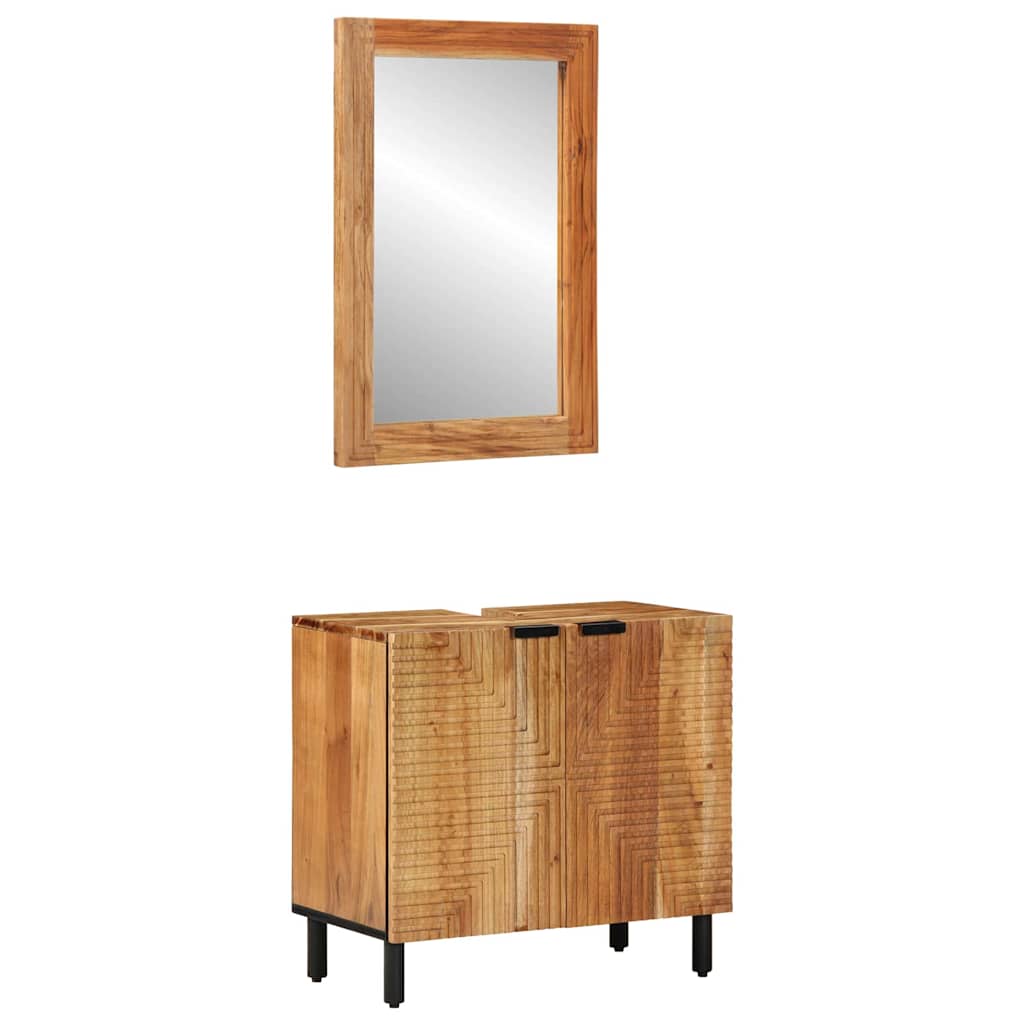 vidaXL Zestaw Szafek Łazienkowych 2 szt. naturalny 62 x 33 x 58 cm