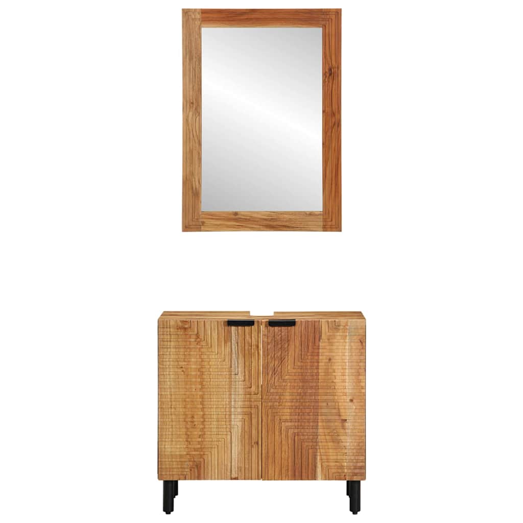 vidaXL Zestaw Szafek Łazienkowych 2 szt. naturalny 62 x 33 x 58 cm