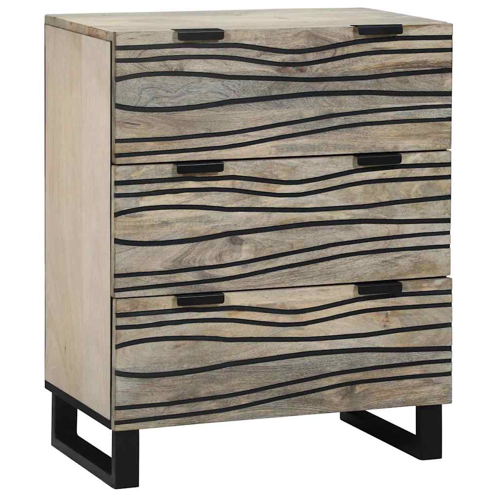 vidaXL Zestaw Komód 2 pcs Biały 120 x 33,5 x 75 cm Drewno z mango