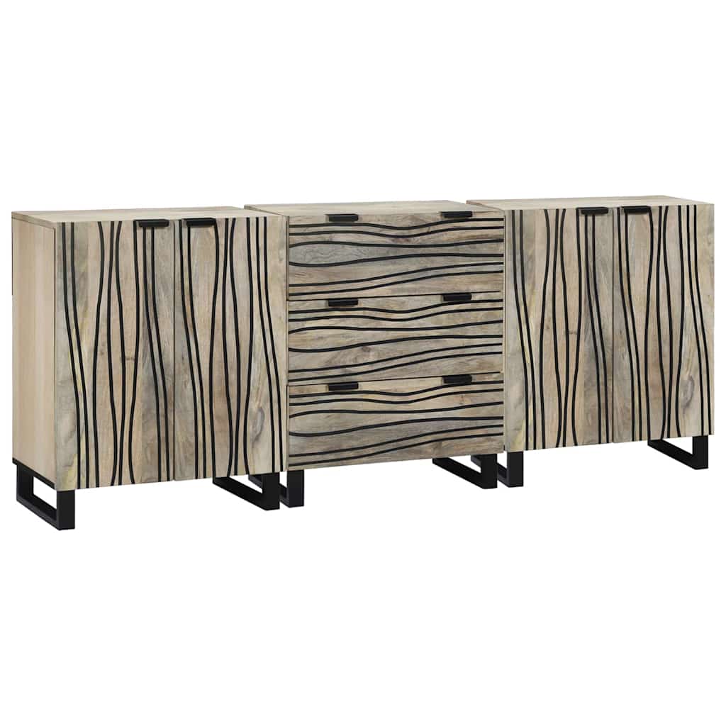 vidaXL Zestaw mebli łazienkowych 3 pcs Biały Materiał drewnopochodny