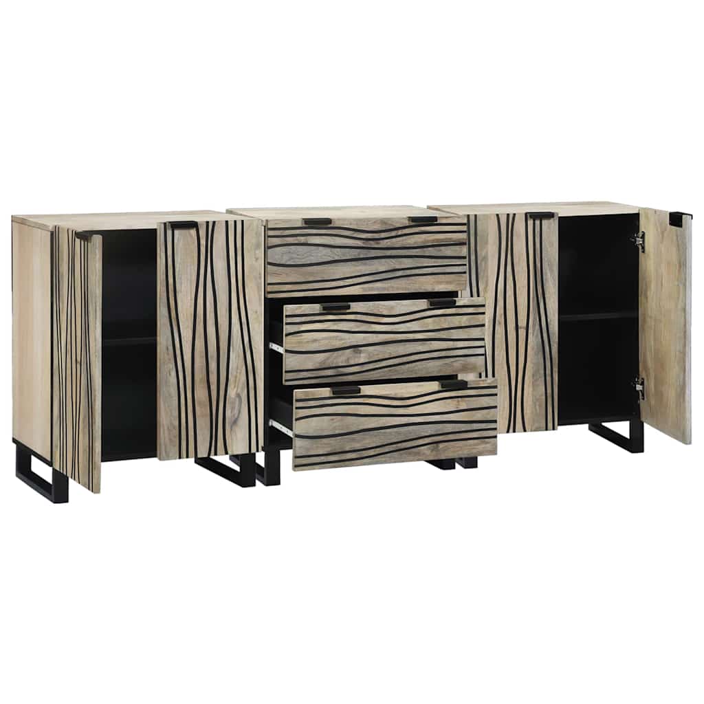 vidaXL Zestaw mebli łazienkowych 3 pcs Biały Materiał drewnopochodny