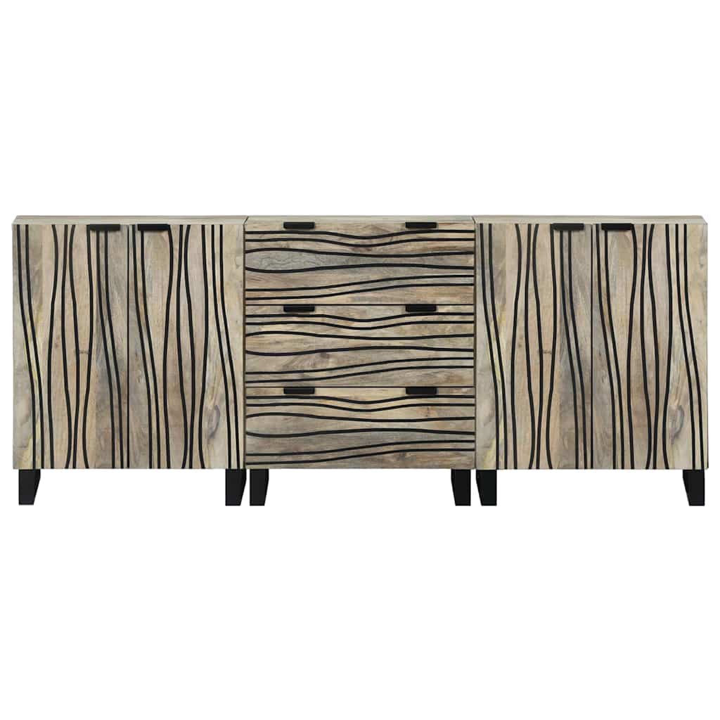 vidaXL Zestaw mebli łazienkowych 3 pcs Biały Materiał drewnopochodny