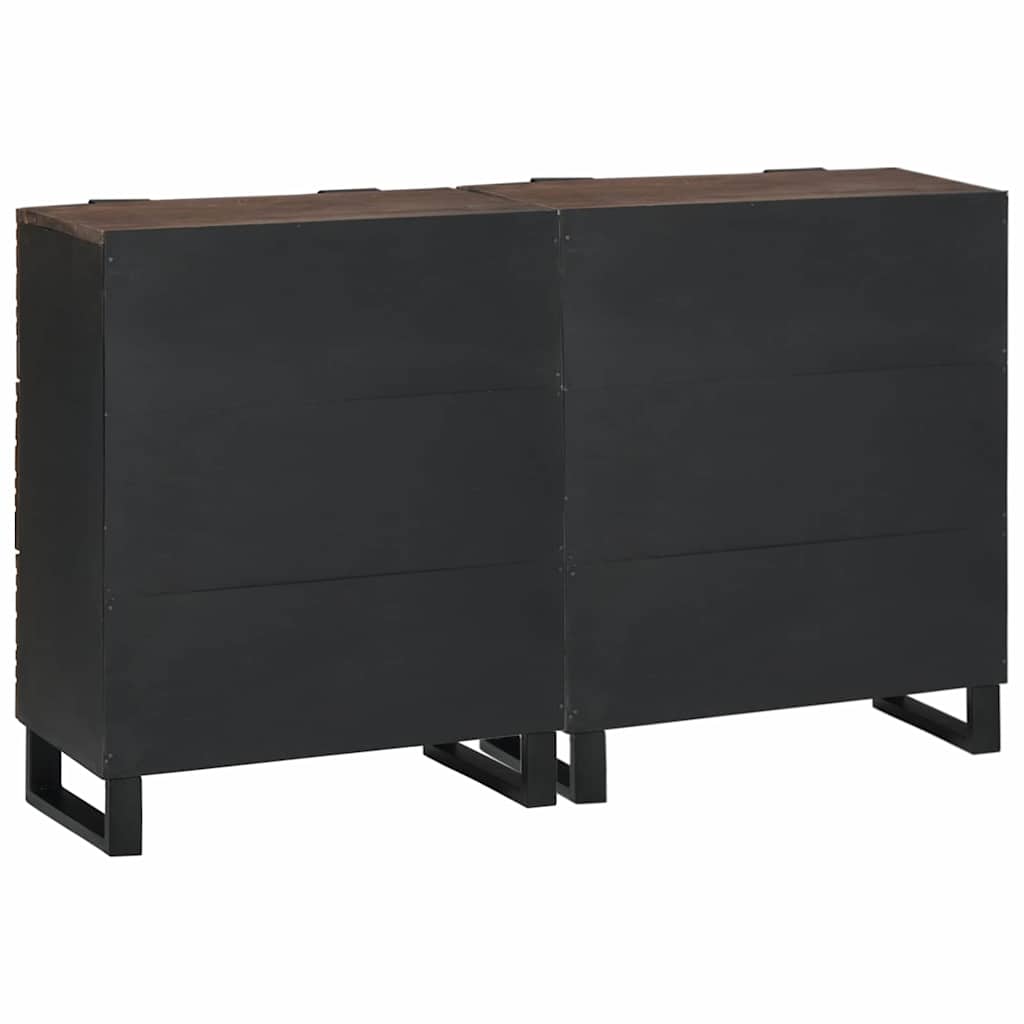 vidaXL Zestaw Komód 2 pcs orzech włoski 120 x 33,5 x 75 cm
