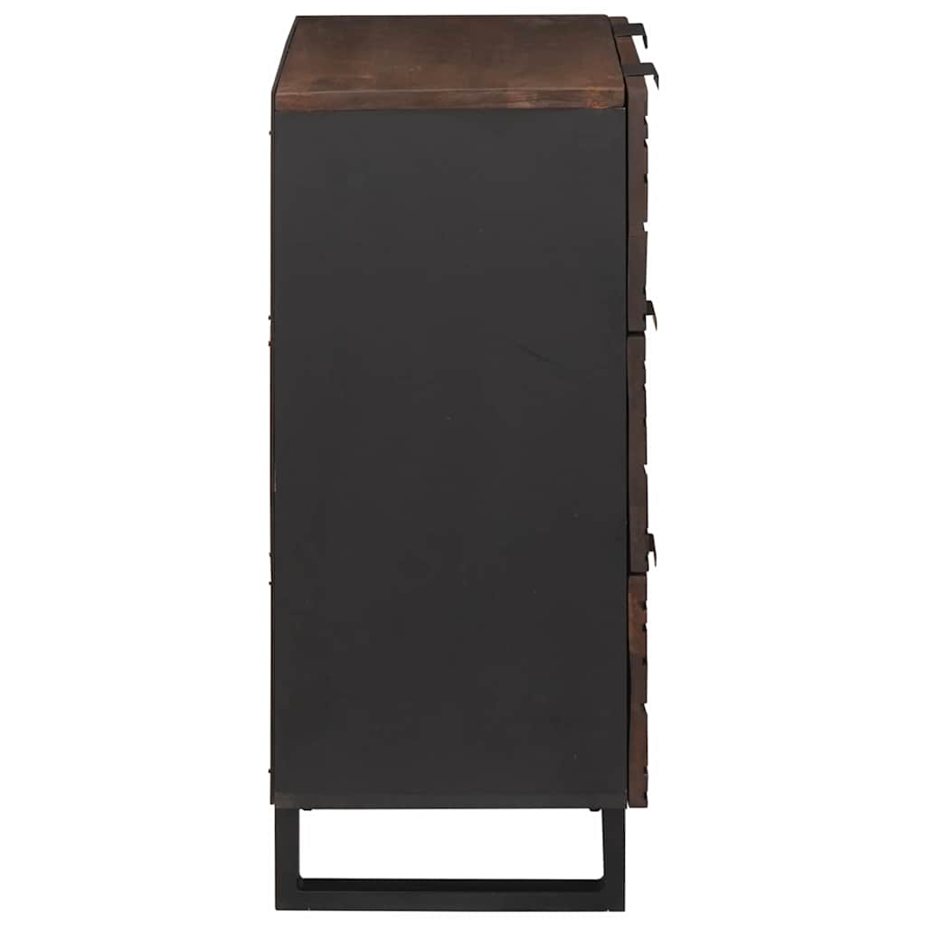 vidaXL Zestaw Komód 2 pcs orzech włoski 120 x 33,5 x 75 cm