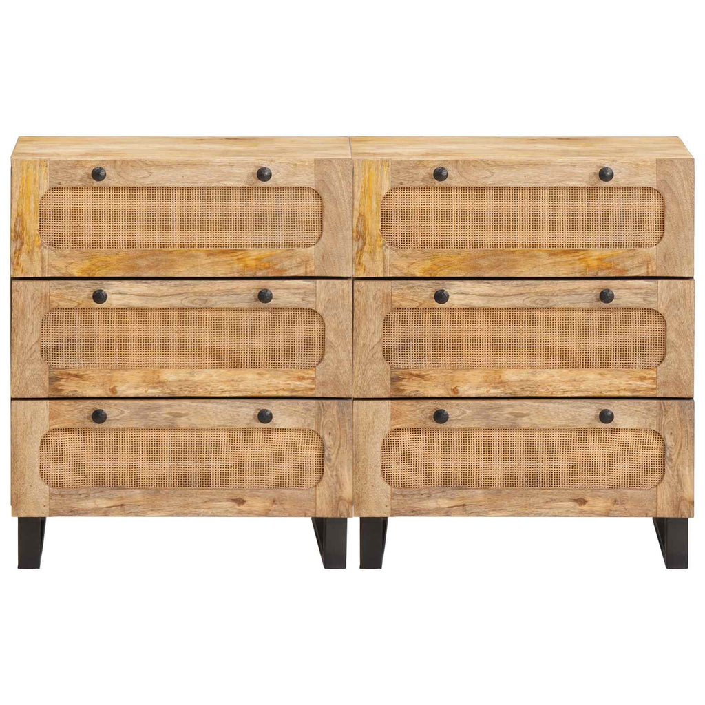 vidaXL Bufet 2 pcs Brązowy 60 x 33 x 75 cm Drewno z mango
