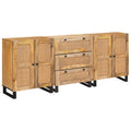 vidaXL Bufet 3 pcs Brązowy 180 x 33 x 75 cm Drewno z mango