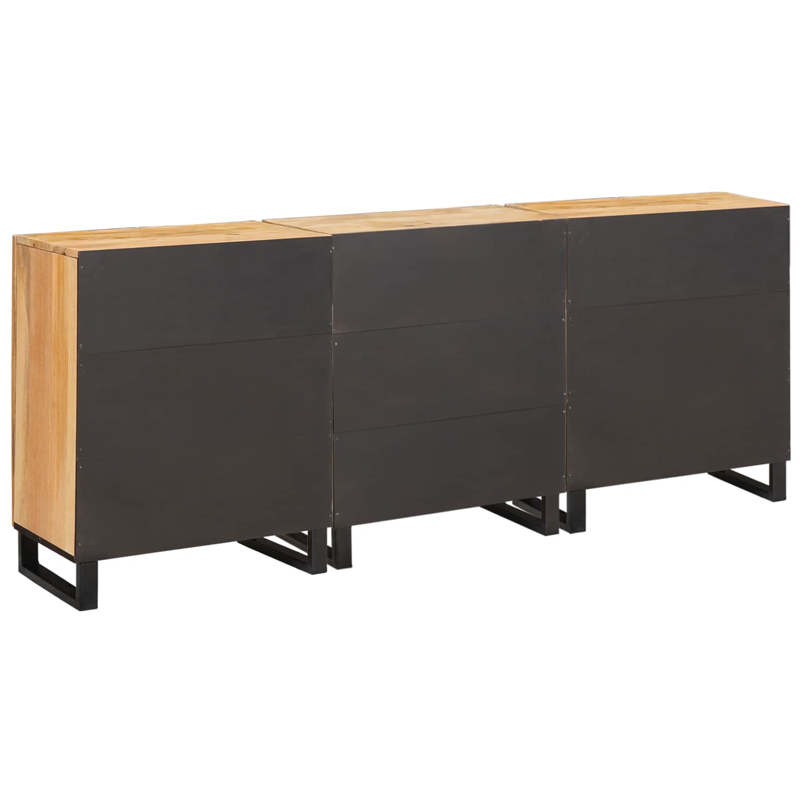 vidaXL Bufet 3 pcs Brązowy 180 x 33 x 75 cm Drewno z mango