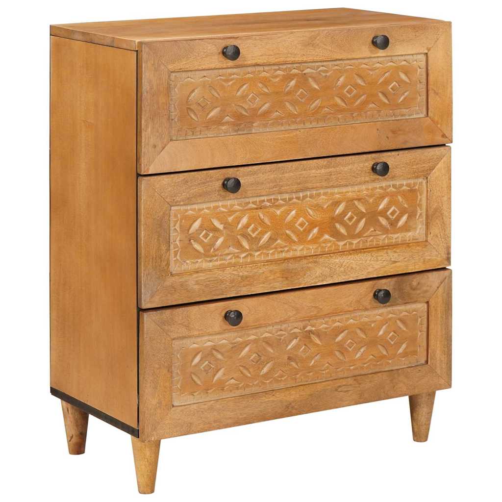 vidaXL Bufet 2 szt. 120 x 33,5 x 75 cm lite drewno mango Brązowy