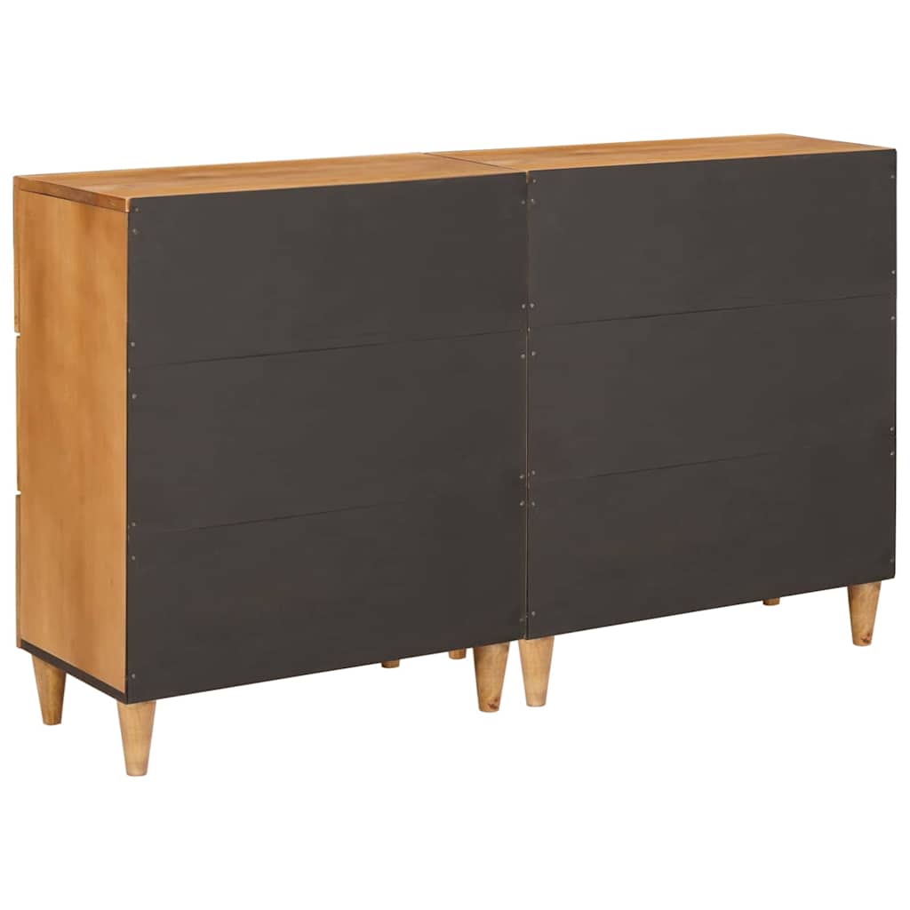 vidaXL Bufet 2 szt. 120 x 33,5 x 75 cm lite drewno mango Brązowy