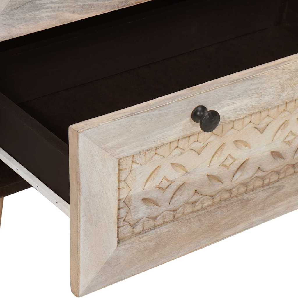 vidaXL Bufet 3 szt. 180 x 33,5 x 75 cm lite drewno mango Biały