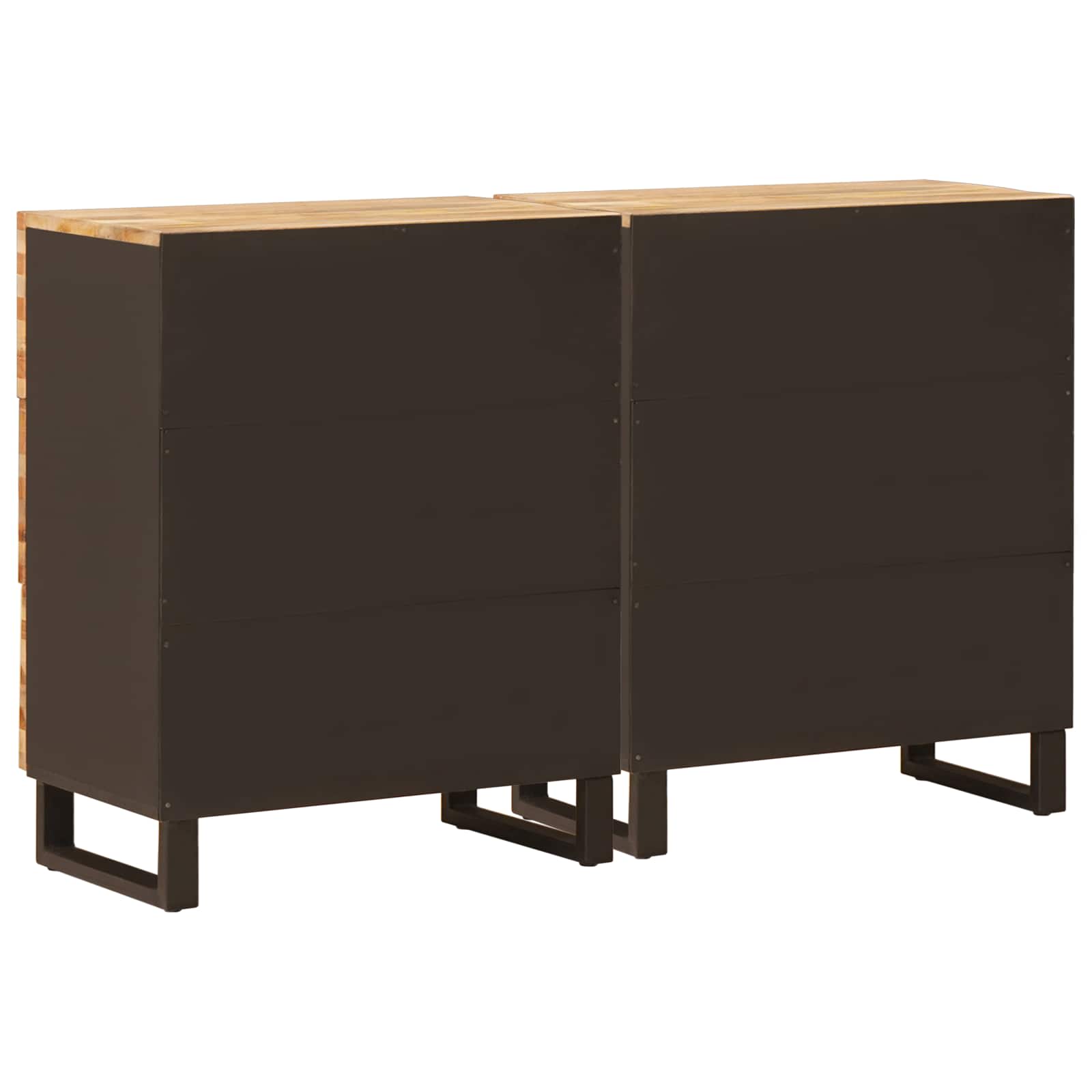 vidaXL Bufet 2 pcs Brązowy 60 x 33 x 75 cm Drewno z mango