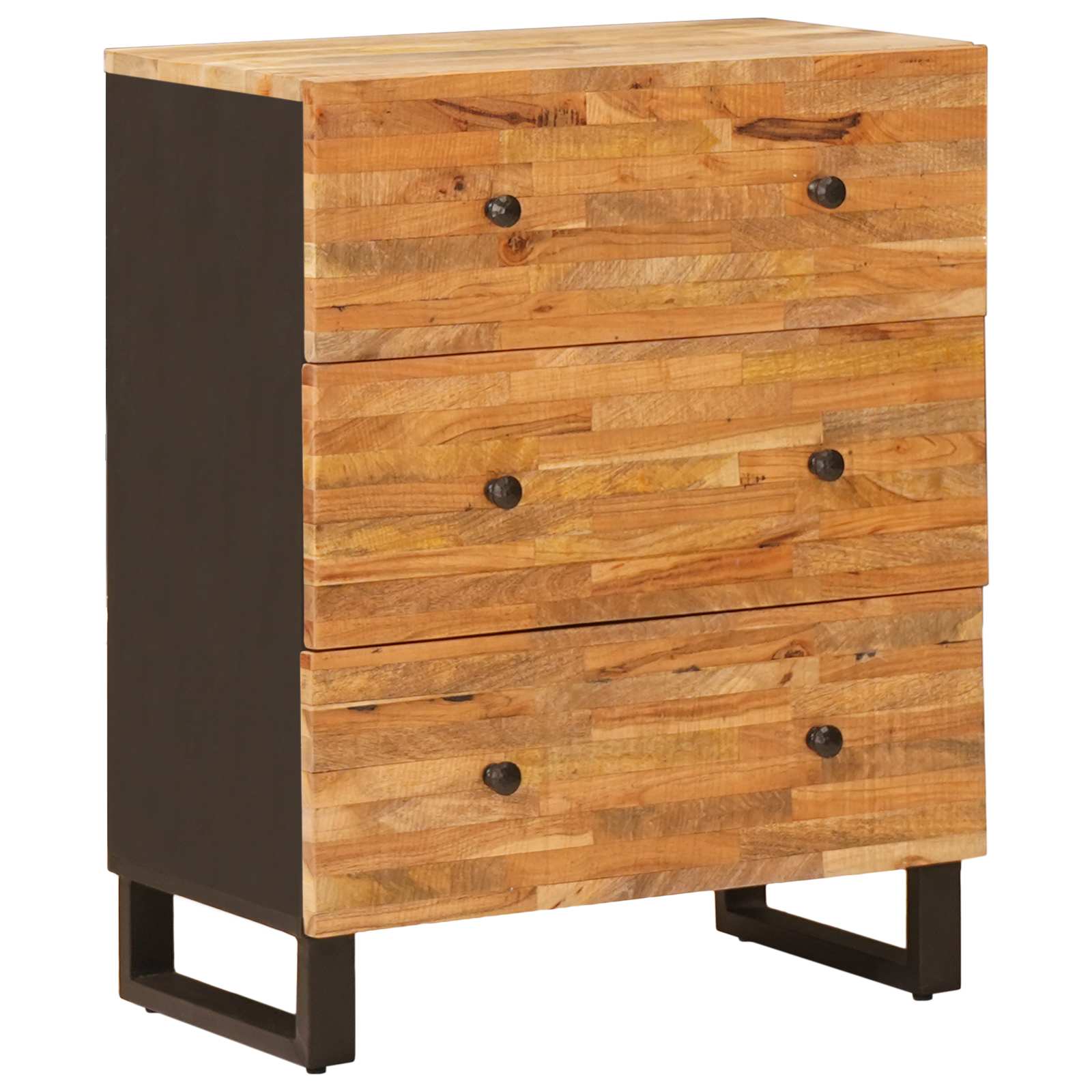 vidaXL Bufet 3 pcs Brązowy 60 x 33 x 75 cm Drewno z mango