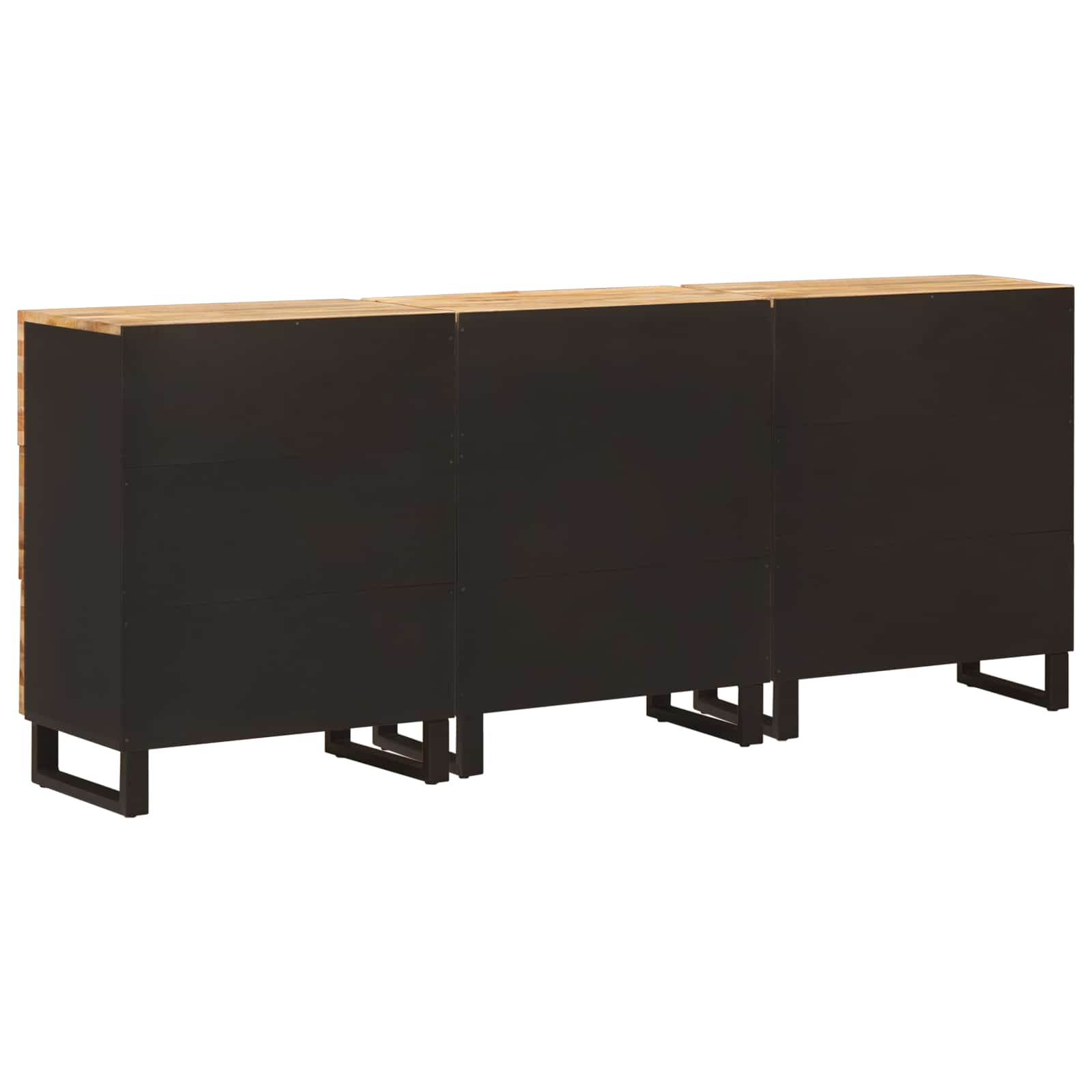 vidaXL Bufet 3 pcs Brązowy 60 x 33 x 75 cm Drewno z mango