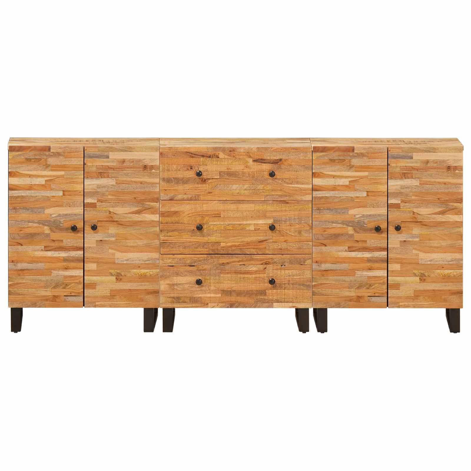 vidaXL Bufet 3 pcs Brązowy 60 x 33 x 75 cm Drewno z mango